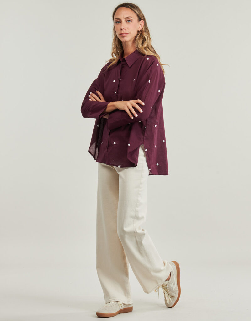 Camicia  Only  ONLNEW LINA  Bordeaux -  Camicie Donna - 3