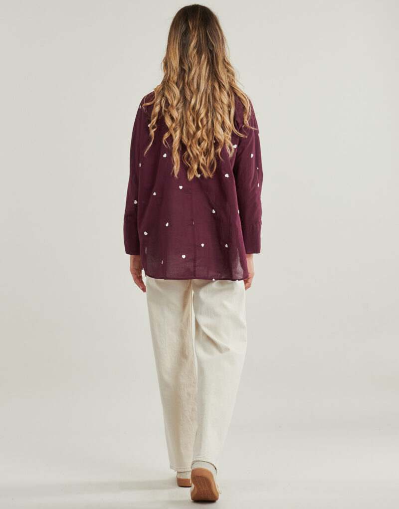 Camicia  Only  ONLNEW LINA  Bordeaux -  Camicie Donna - 4