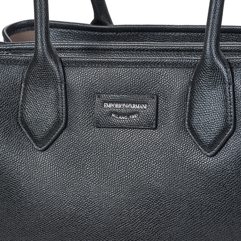 Emporio Armani ODETTE TOTE L Nero Borse Shopping Donna - 4