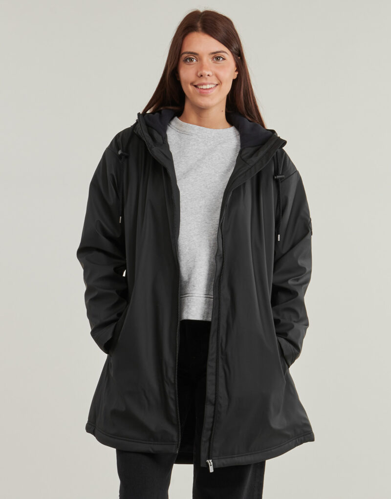 Mantella Roxy RAIN ROAD POLAR ZIP Grigio Mantelle Donna - 2
