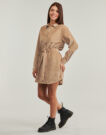 Abito corto Roxy WAVY LIGHTS Marrone Abiti corti Donna - 3