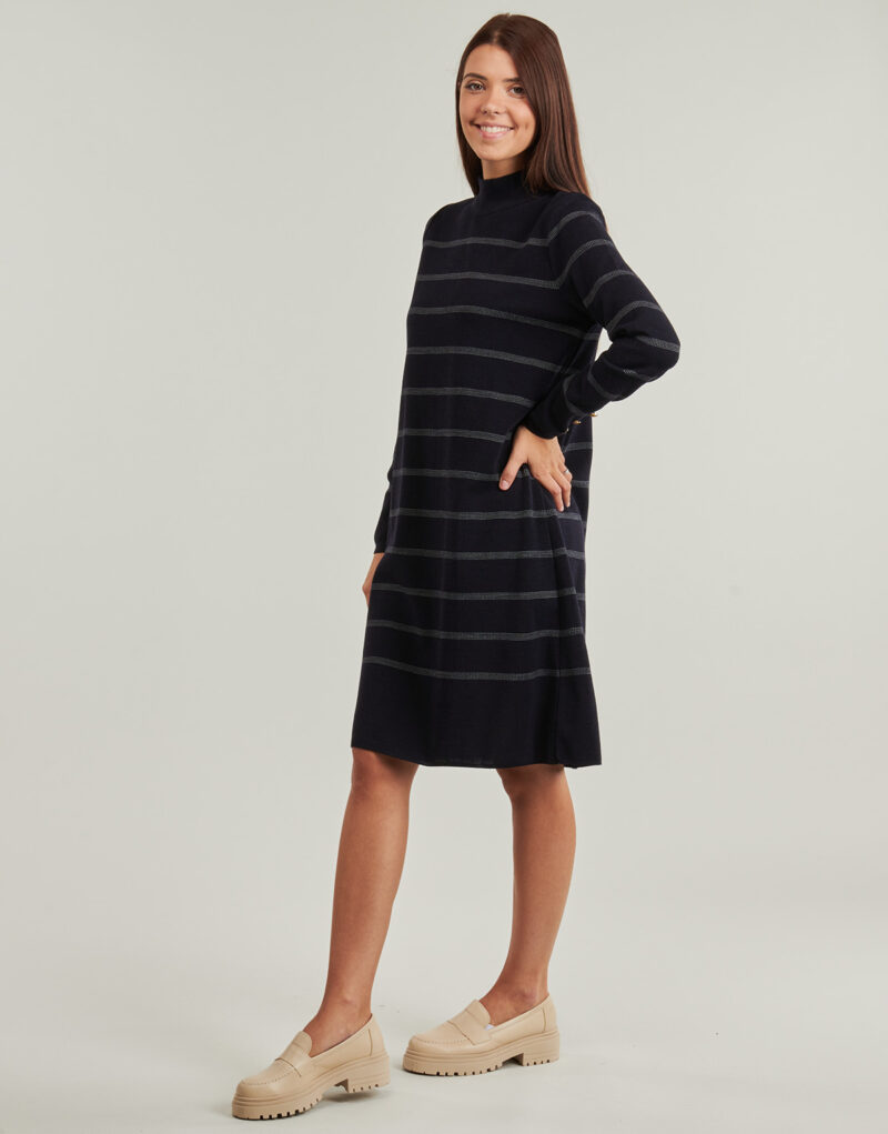Abito   Armor Lux  ROBE RAYEE  Marine -   Abiti Lunghi Donna - 3