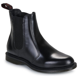 Dr. Martens  Flora Boot Blk Smooth  Nero -  Stivaletti Donna