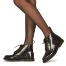 Dr. Martens Emeline Kirschrote Arcadia Red Damen-Ankle-Boots - Gr&ouml;&szlig;e 8