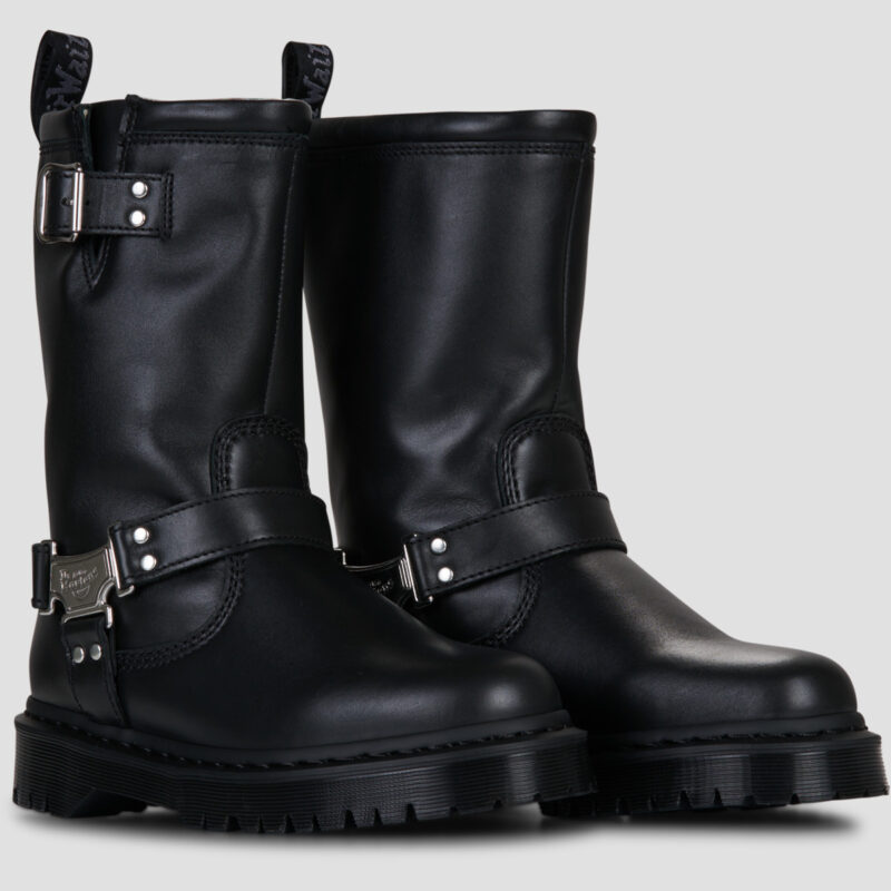 Dr. Martens ANISTONE HI PULL ON BOOT Nero Stivali bassi Donna - 2