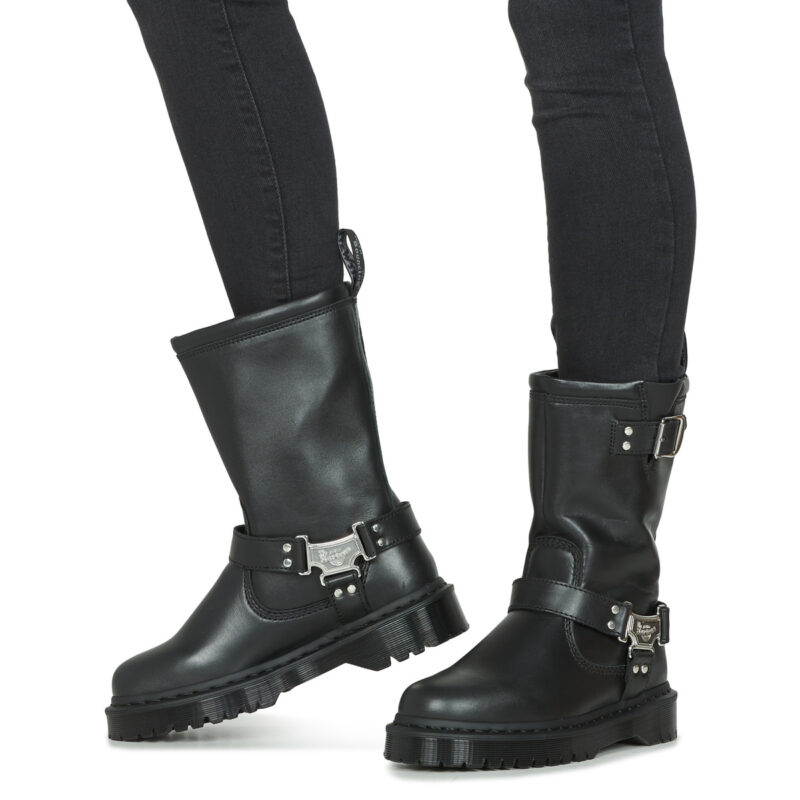 Dr. Martens ANISTONE HI PULL ON BOOT Nero Stivali bassi Donna - 8