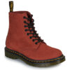 Dr. Martens  1460 Pascal 8 Eye Boot Russet Red Milled Nubuck RB  Arancio -  Stivaletti Donna