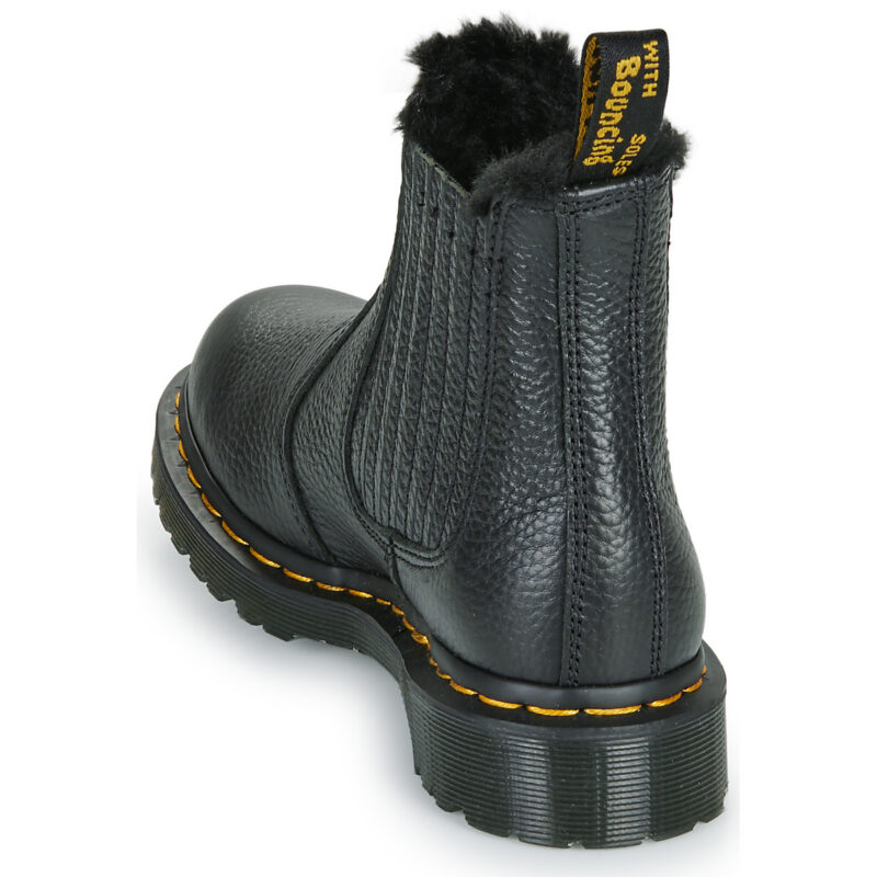 Dr. Martens 2976 Leonore II Chelsea Boot Black Milled Nappa Nero Stivaletti Donna - 5