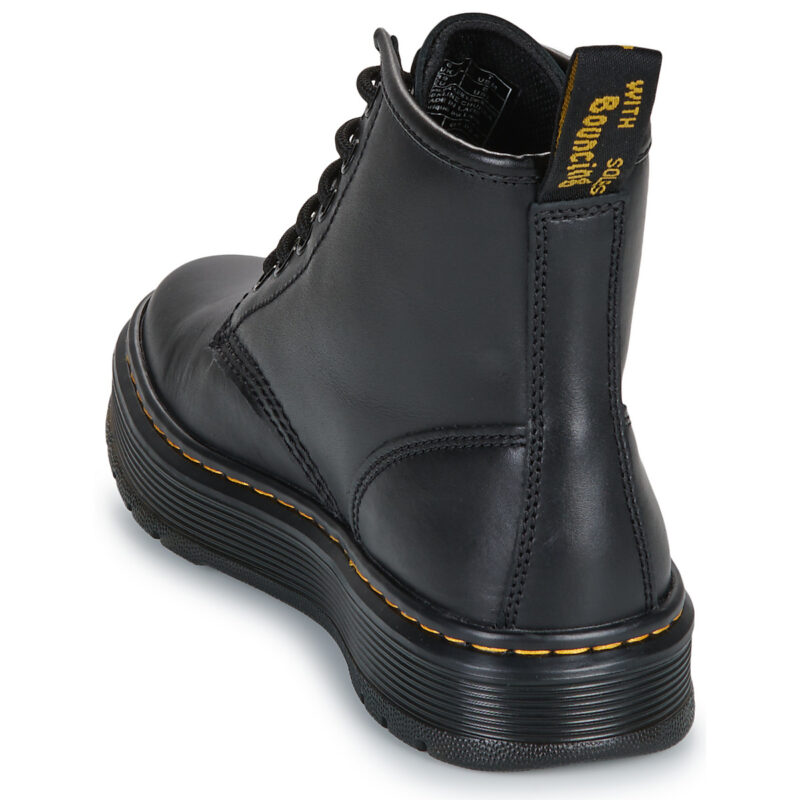 Dr. Martens Brookline Chukka 6 Eye Boot Black Lusso Nero Stivaletti Donna - 5