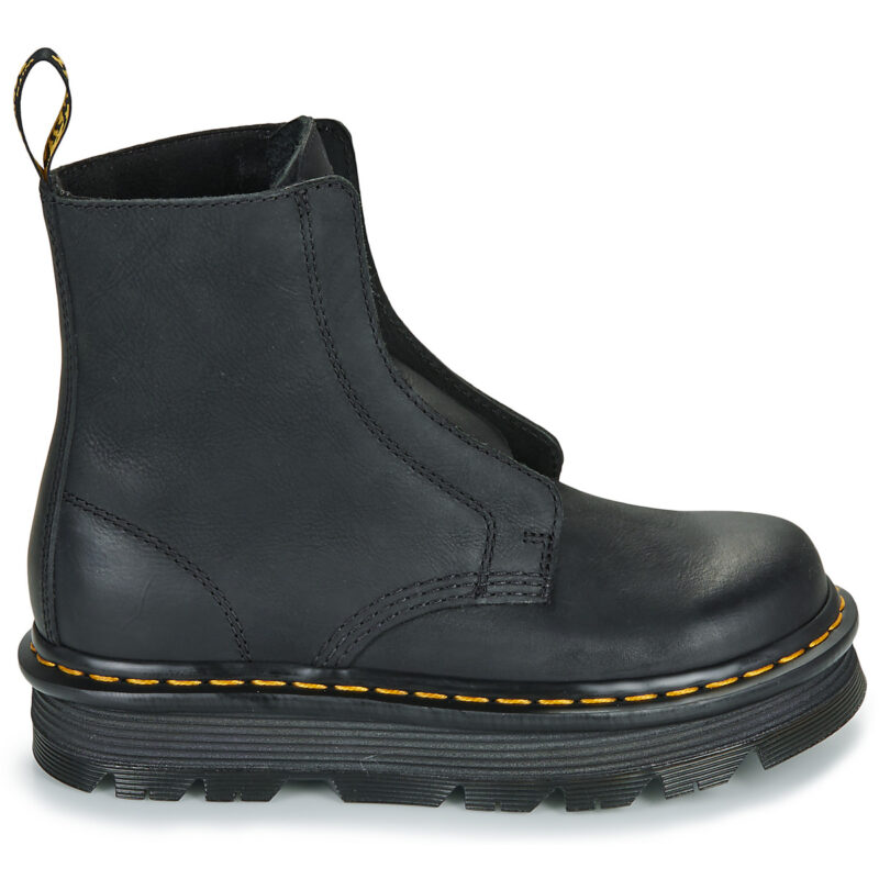 Dr. Martens ZebZag Lace Less Laceless Boot Black Wyoming Nero Stivaletti Donna - 2