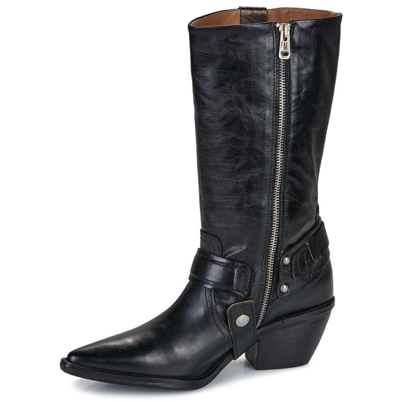 Airstep / A.S.98 COUNTRY HIGH Nero - Stivali con tacco Donna - 4