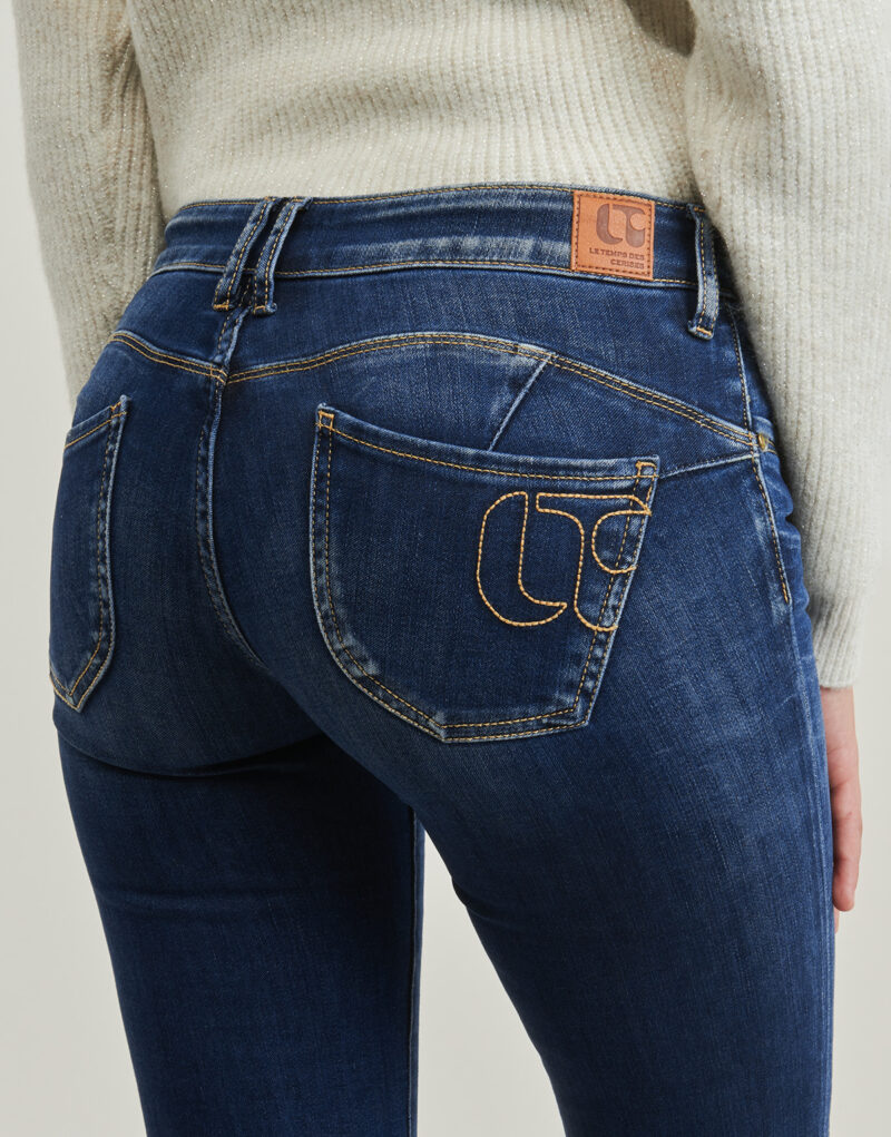 Slim-Jeans Le Temps des Cerises PULP MALLO Blu Jeans Slim Donna - 5