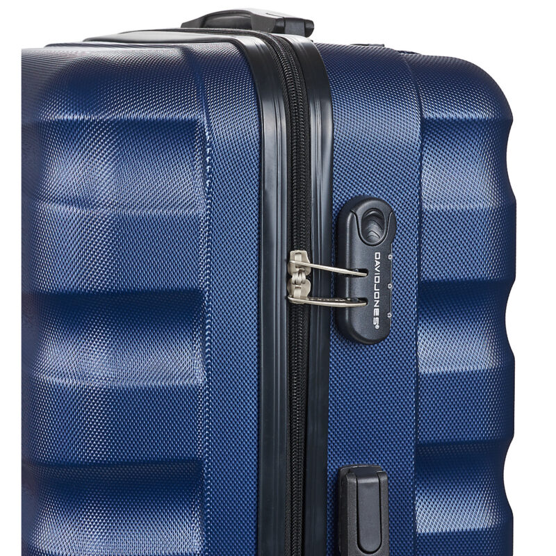 David Jones CHAUVETTINI 95L LARGE Blu Valigia rigida Donna - 4
