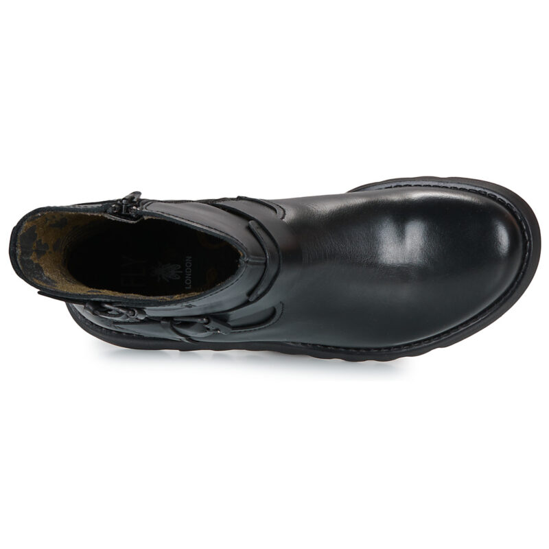 Fly London SORF Black Women's Ankle Boots - 6