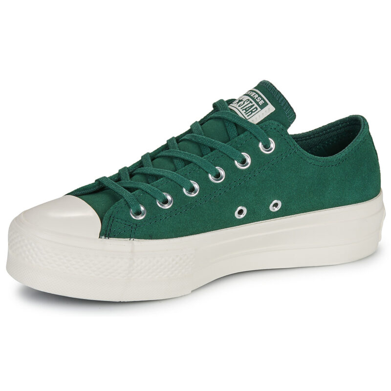 Converse CHUCK TAYLOR ALL STAR LIFT PLATFORM COLORFUL SUEDE Verde Sneakers basse Donna - 4