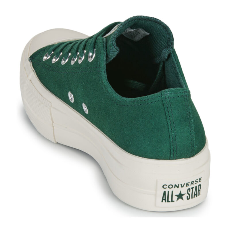 Converse CHUCK TAYLOR ALL STAR LIFT PLATFORM COLORFUL SUEDE Verde Sneakers basse Donna - 5