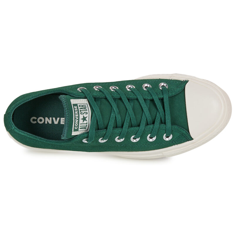 Converse CHUCK TAYLOR ALL STAR LIFT PLATFORM COLORFUL SUEDE Verde Sneakers basse Donna - 6