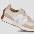 Zapatillas bajas New Balance 327 color beige para mujer - Talla 4