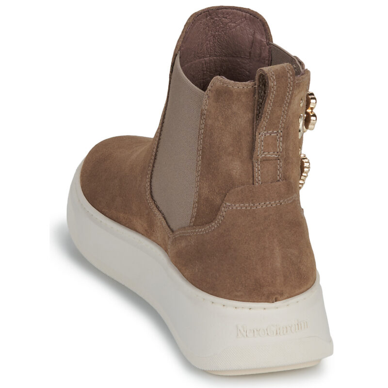 NeroGiardini I514172D-442 Braune Damen-Ankle-Boots - Gr&ouml;&szlig;e 5