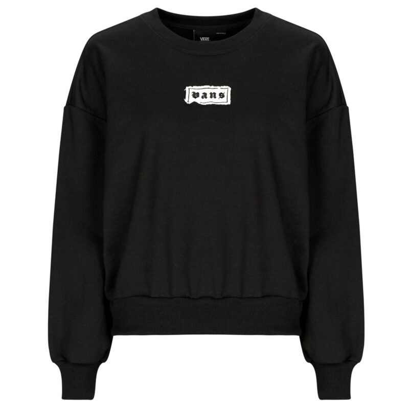 Sudadera Vans W UPWORN RETRO CREW negra para mujer - 1