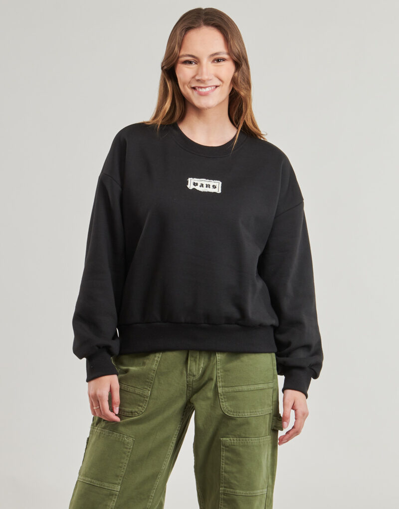 Sudadera Vans W UPWORN RETRO CREW negra para mujer - 2