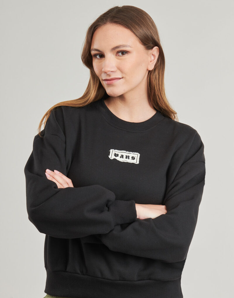 Sudadera Vans W UPWORN RETRO CREW negra para mujer - 5