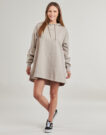 Kurzes Kleid Vans FLEECE DRESS Beige Kurze Kleider Damen - 2