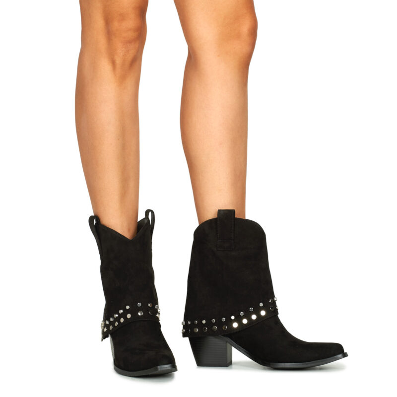 Exé Shoes 2153-2323-FABRIC-BLACK Nero Stivaletti Donna - 8