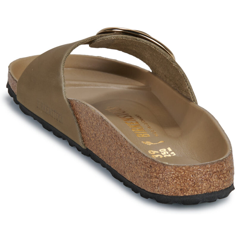 BIRKENSTOCK Madrid Big Buckle Oiled / Pelle / Tabacco / Brown / Stretto Beige Ciabatta Donna - 5