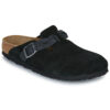 BIRKENSTOCK Boston Braided Pelle / Huilé / Suede / Black / Stretto Nero Zoccoli Donna