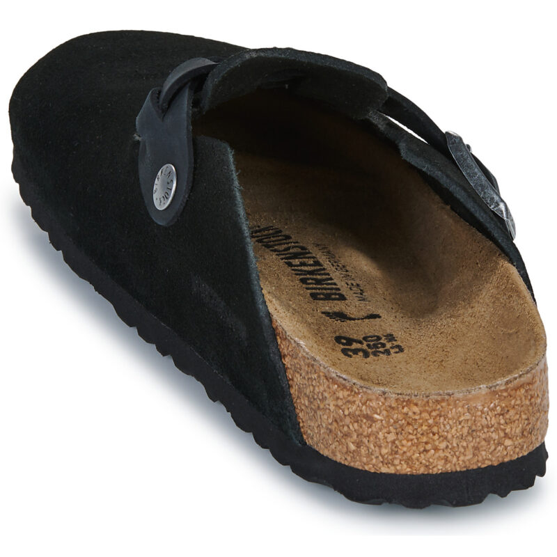 BIRKENSTOCK Boston Braided Pelle / Huilé / Suede / Black / Stretto Nero Zoccoli Donna - 5