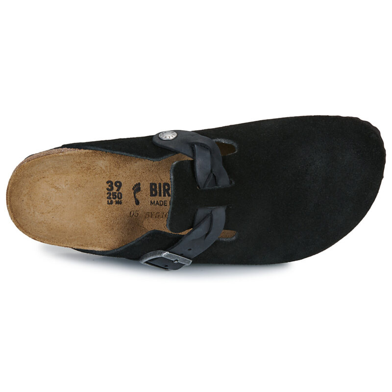 BIRKENSTOCK Boston Braided Pelle / Huilé / Suede / Black / Stretto Nero Zoccoli Donna - 6