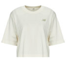 T-shirt New Balance LINEAR HERITAGE RELAXED T-SHIRT Beige T-shirt maniche corte Donna - 1