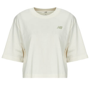T-shirt  New Balance  LINEAR HERITAGE RELAXED T-SHIRT  Beige -  T-shirt maniche corte Donna