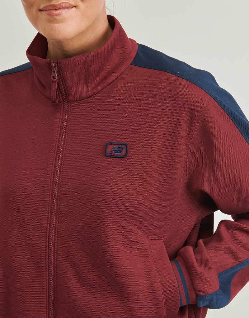 Giacca Sportiva New Balance POST SEASON PIQUE TRACK JACKET Rosso Giacche Sportive Donna - 5