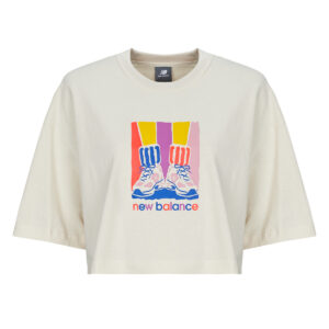 T-shirt  New Balance  ATHLETICS GRADIENT SHOES T-SHIRT  Beige -  T-shirt maniche corte Donna