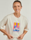 T-shirt New Balance ATHLETICS GRADIENT SHOES T-SHIRT Beige T-shirt maniche corte Donna - 5