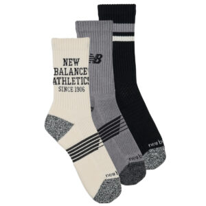 Calze sportive  New Balance  ACTIVE LIFESTYLE GRAPHIC CREW SOCKS 3 PACKS  Grigio -  Calze sportive Donna