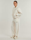Giubbotto New Balance LINEAR HERITAGE WOVEN BOMBER JACKET Beige Giubbotti Donna - 3
