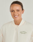 Giubbotto New Balance LINEAR HERITAGE WOVEN BOMBER JACKET Beige Giubbotti Donna - 5