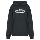 Felpe con cappuccio New Balance LINEAR HERITAGE FLEECE LONG HOODIE Nero Felpe con cappuccio Donna - 1