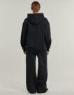 Felpe con cappuccio New Balance LINEAR HERITAGE FLEECE LONG HOODIE Nero Felpe con cappuccio Donna - 4
