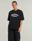 T-shirt New Balance LINEAR HERITAGE OVERSIZED T-SHIRT Nero T-shirt maniche corte Donna - 2