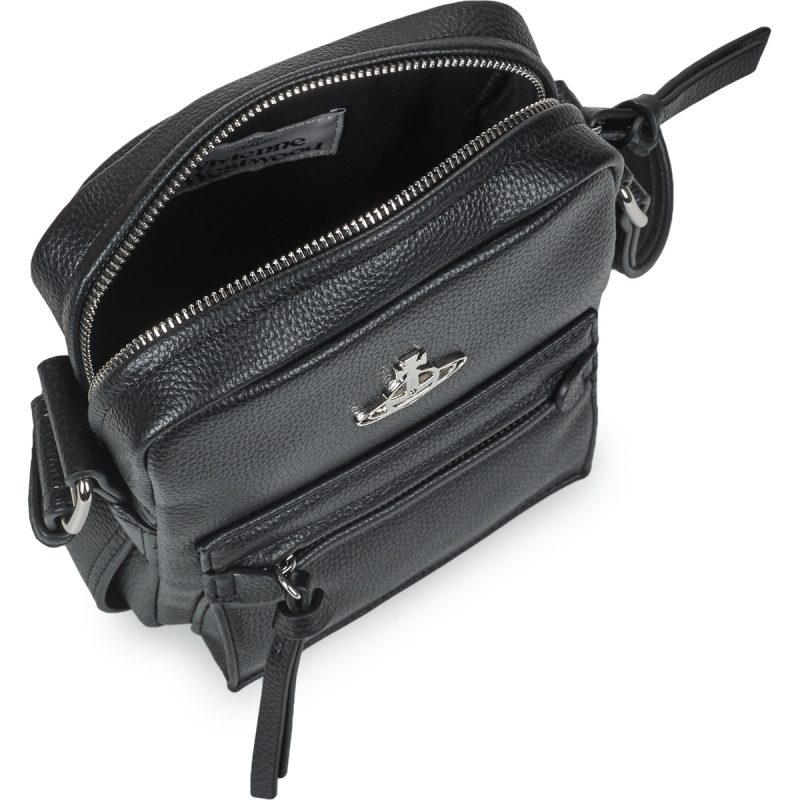 Vivienne Westwood JACKSON CROSSBODY SATCHEL S Nero Borse Shopping Uomo - 5