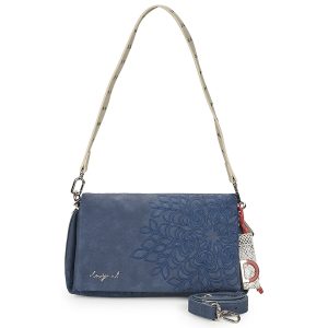 Borsa a tracolla donna Desigual  SIERRA NARON MEDIUM FLAP  Marine Desigual 8445110717424
