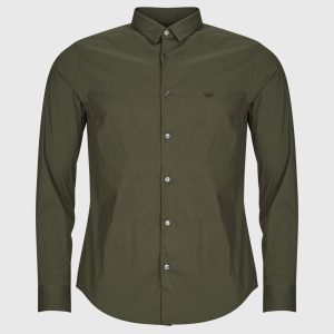 Camicia a maniche lunghe uomo Emporio Armani  SHIRT  Kaki Emporio Armani 8059797592658