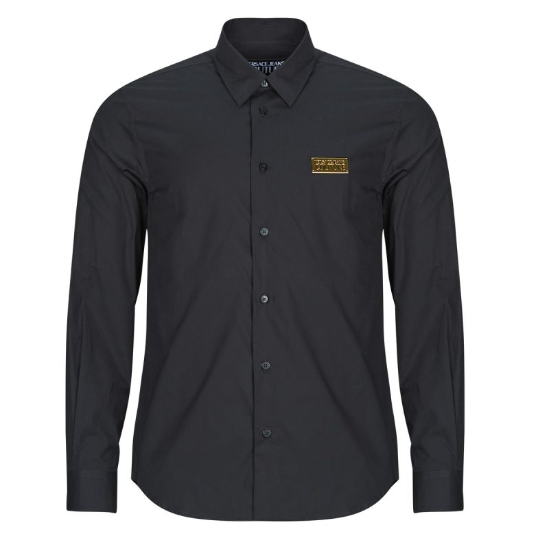 Camisa de manga larga negra para hombre Versace Jeans Couture 79GALKR1 - 1