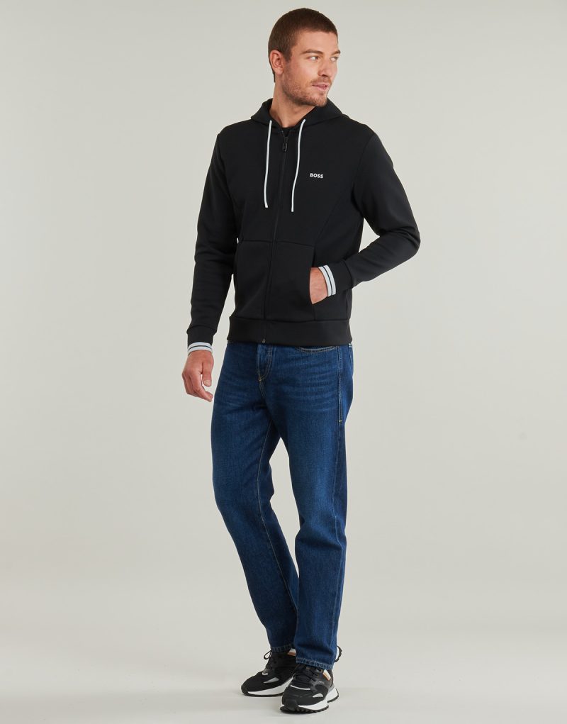 Felpe con cappuccio BOSS FZ Hoodie Zone Nero Felpe con cappuccio Uomo - 3