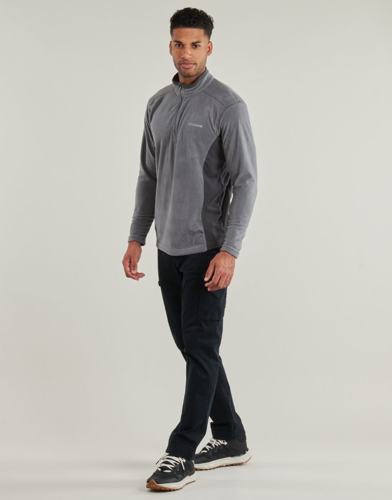 Felpa Columbia KLAMATH RANGE II HALF ZIP Grigio Felpe Uomo - 3