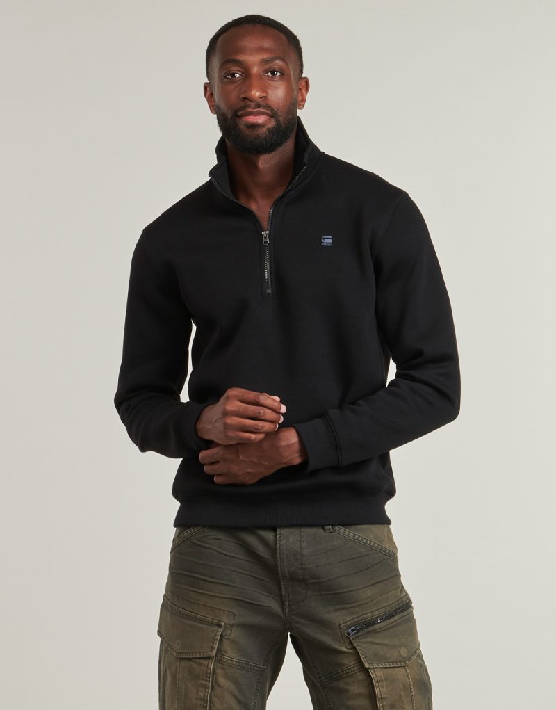Felpe G-Star Raw PREMIUM CORE HALF ZIP R SW LS Nero Felpe Uomo - 2